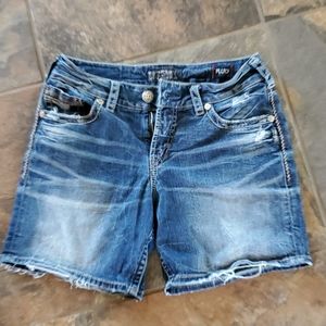 Silver Suki style denim shorts